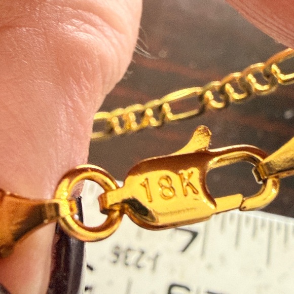 Authentic EUC Double CC stamped pink 
enamel heart Charm 18K plated 
18” chain - Picture 6 of 7